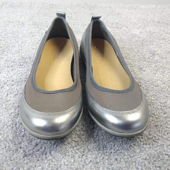 Revere Charlott Womens Size 38.5 EU Ballet Flats Slip On Shoes Gray Pewter - Picture 5 of 9